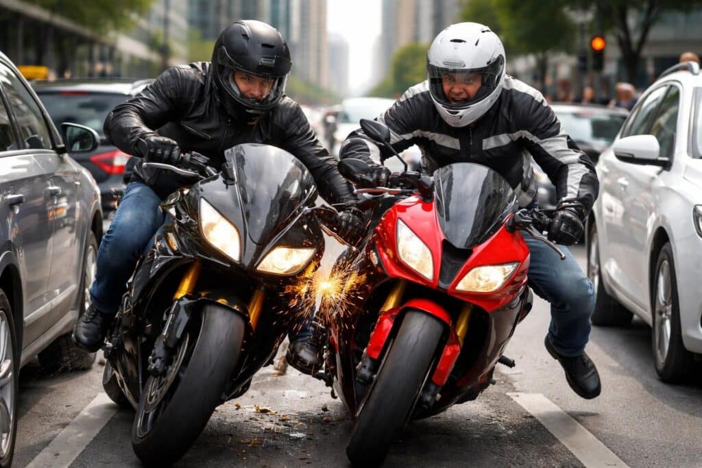 découvrez qui est responsable en cas d’accident en interfile, les règles à respecter et les conséquences juridiques pour assurer votre sécurité à moto.