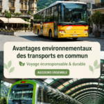 Femme utilisant les transports en commun, symbole de voyage écologique