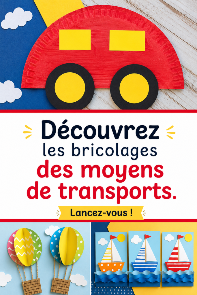 Des enfants en train de bricoler des véhicules colorés en carton.