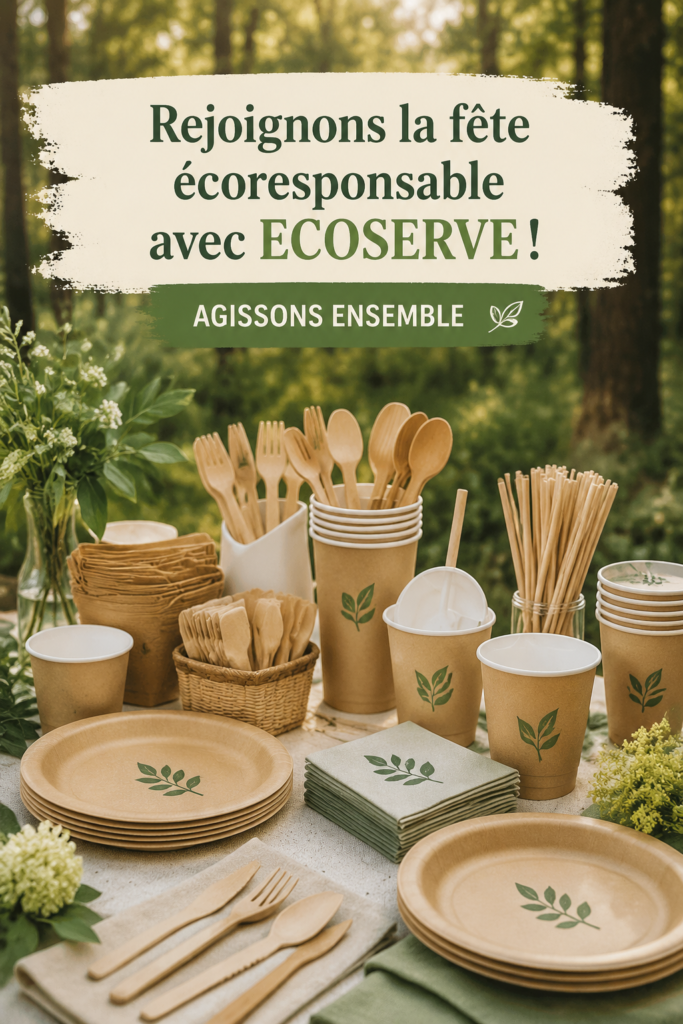 Femmes discutant de la durabilité et de l'éco-responsabilité avec des produits ECOSERVE.