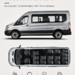 Ford Transit 2024 en ville, vibrant et moderne
