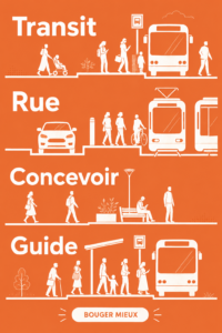 Un plan de ville avec des transports publics intégrés et des espaces verts