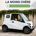 Voiture électrique à petit prix sur la route