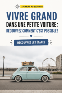 Aperçu d'un intérieur de voiture bien aménagé, optimisant l'espace.