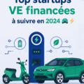 Image d'une voiture électrique moderne symbolisant les startups innovantes dans l'automobile.