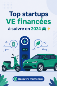 Image d'une voiture électrique moderne symbolisant les startups innovantes dans l'automobile.