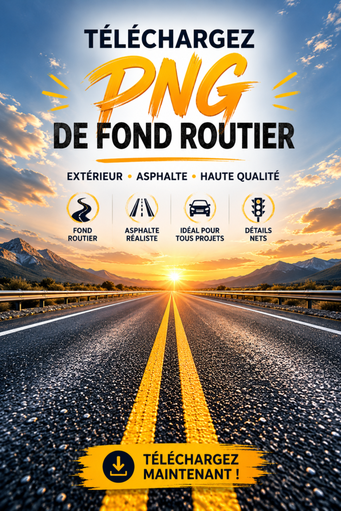 Image de route asphaltée en haute qualité, parfaite pour divers projets créatifs
