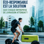 Concept écologique de pod de transport pour livraisons responsables
