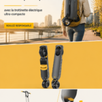 Trottinette électrique en milieu urbain, symbole d'une mobilité durable
