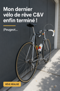 Un vélo C&V Grail personnalisé avec des accessoires colorés.