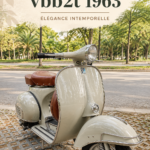 Vespa 150S VBB2T de 1963, un scooter emblématique avec un design vintage.