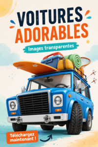 Une jolie voiture mignonne avec un design classique et coloré, parfaite pour attirer les regards.