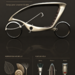 Éco vélo Xyn stationné dans un environnement urbain, illustrant la mobilité durable.
