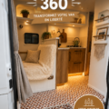 Van aménagé avec espace de vie accueillant