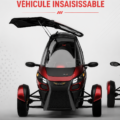L'Arcimoto SRK, un véhicule électrique innovant pour des déplacements écoresponsables.