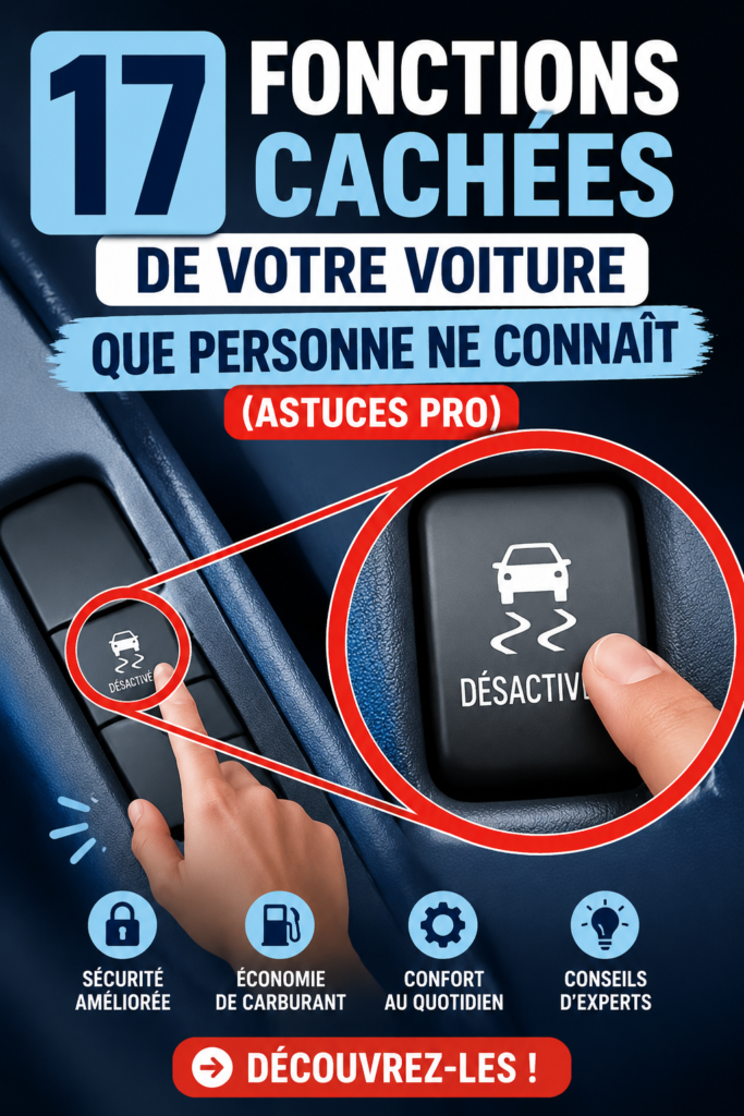Aperçu d'une voiture moderne avec des éléments de contrôle visibles et des gadgets, mettant en avant ses fonctionnalités cachées.
