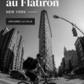Vélo garé devant le bâtiment Flatiron à New York