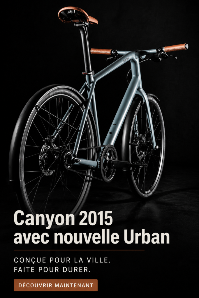 Vélo urbain Canyon 2015 en balade en ville