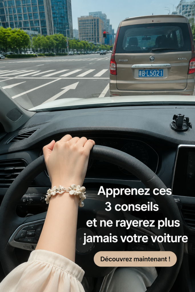 Image d'une voiture brillante sans rayures en extérieur