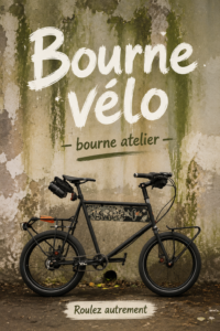 Femme souriante sur son vélo dans un cadre naturel inspirant
