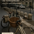 Femme cycliste à travers une rue pittoresque de ville européenne, capturant l'essence du cyclisme urbain.