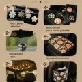 Un intérieur de voiture décoré avec des accessoires tendance et chaleureux.