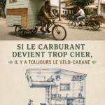 Un vélo de camping prêt pour l'aventure sur une route pittoresque.