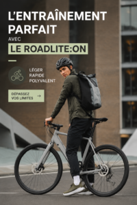 Image d'une femme utilisant le Roadlite:ON pour son entraînement à domicile.