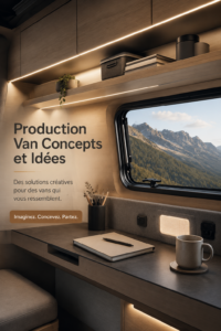 Un fourgon de production aménagé avec style et fonctionnalité