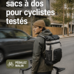 Sacs à dos colorés pour cyclistes en pleine nature