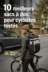Sacs à dos colorés pour cyclistes en pleine nature