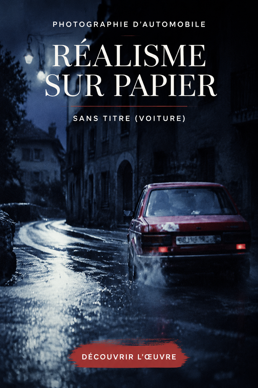 Photographie originale de voiture par Valentina Schulte, mettant en avant le mouvement et l'élégance du design automobile.