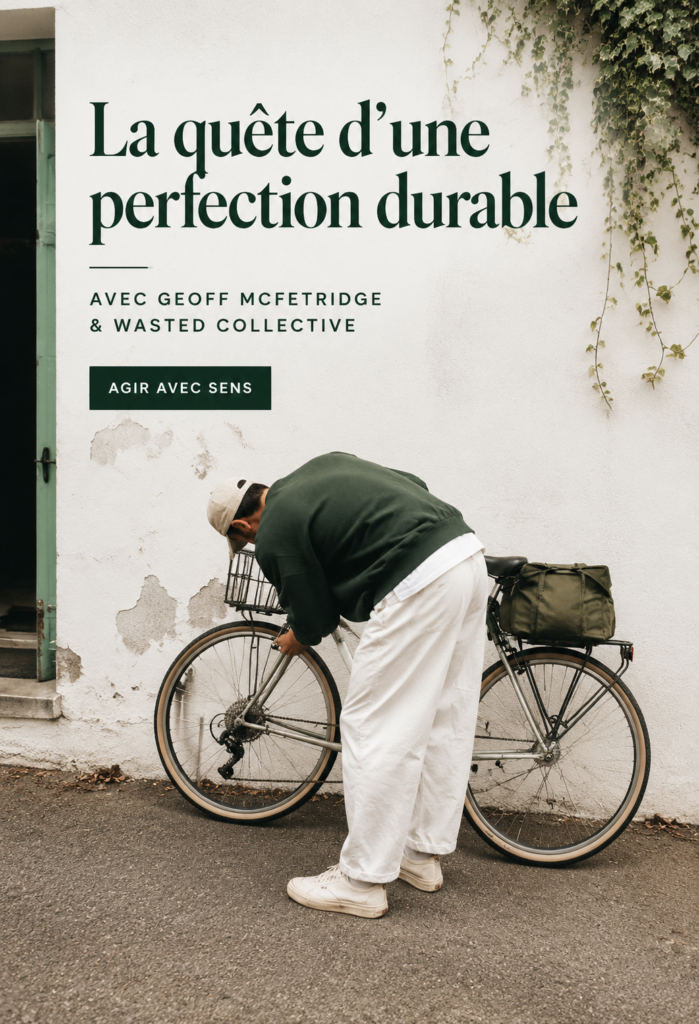 Geoff McFetridge présentant une œuvre durable en milieu artistique.