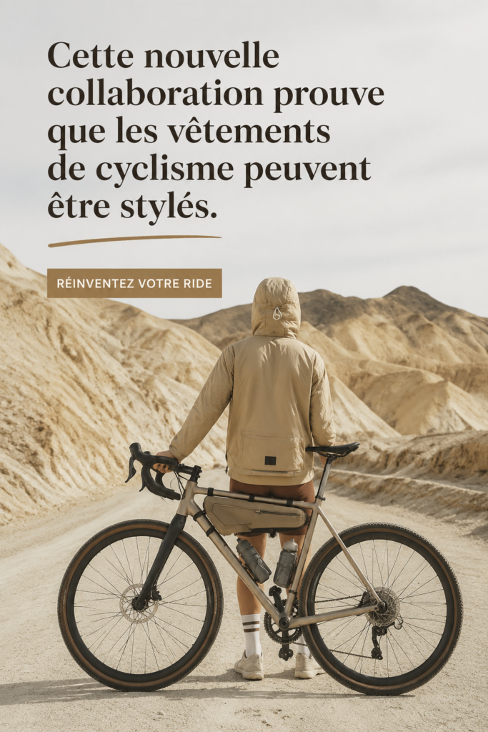 Femme en tenue de cyclisme élégante sur son vélo, illustrant le style et le confort.
