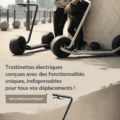 Trottinette électrique moderne en milieu urbain
