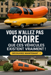 Un véhicule au design futuriste et original sur une route moderne.