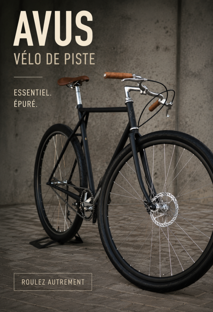 Vélo AVUS Path Racer présent dans un cadre urbain, mettant en valeur son design moderne.