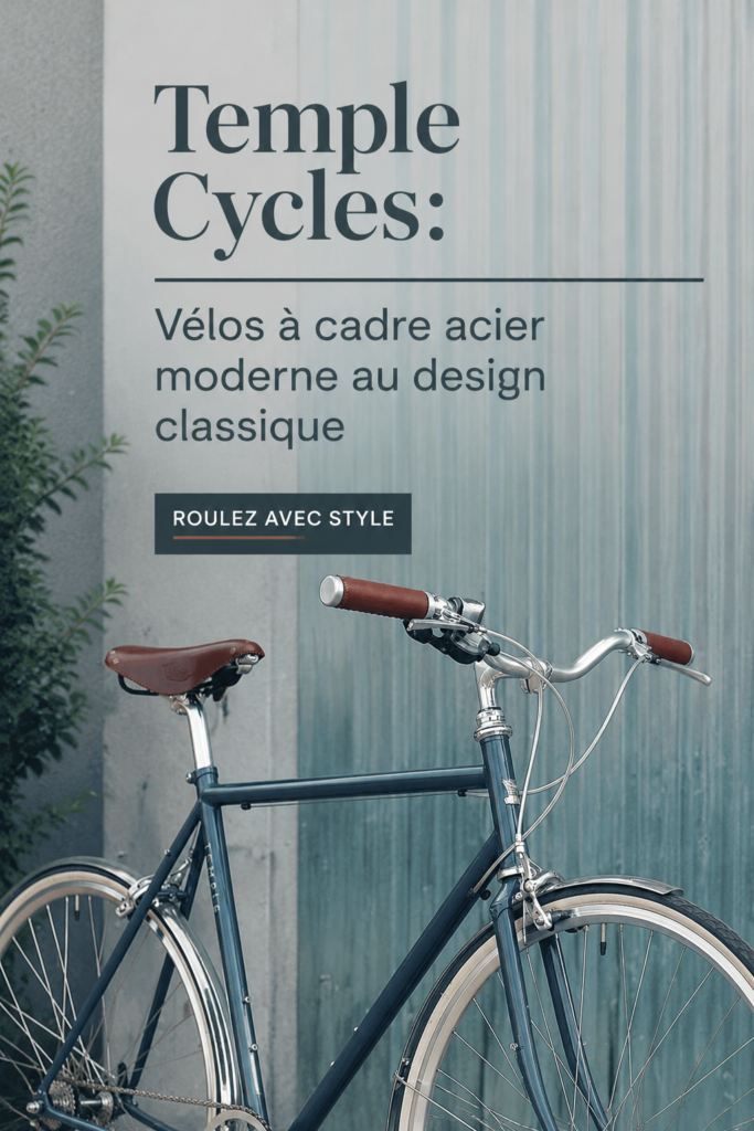 Un vélo moderne Temple Cycles avec un design classique, parfait pour la ville