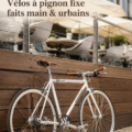 Vélo urbain fait main, alliant élégance et fonctionnalité, idéal pour les déplacements en ville.