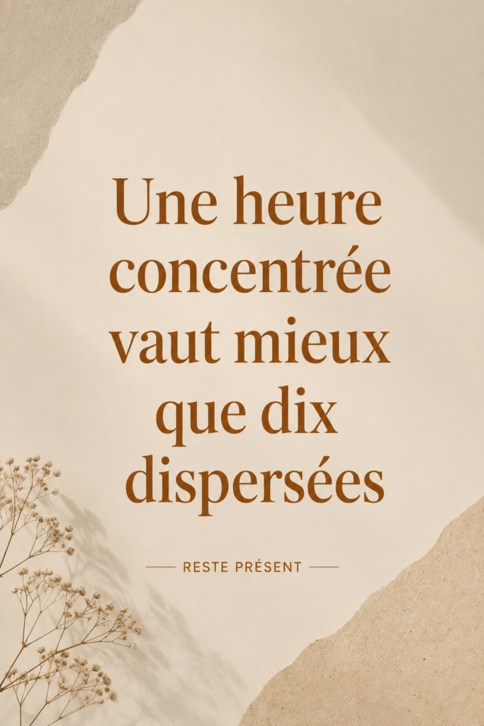 Femme concentrée au travail sur son bureau