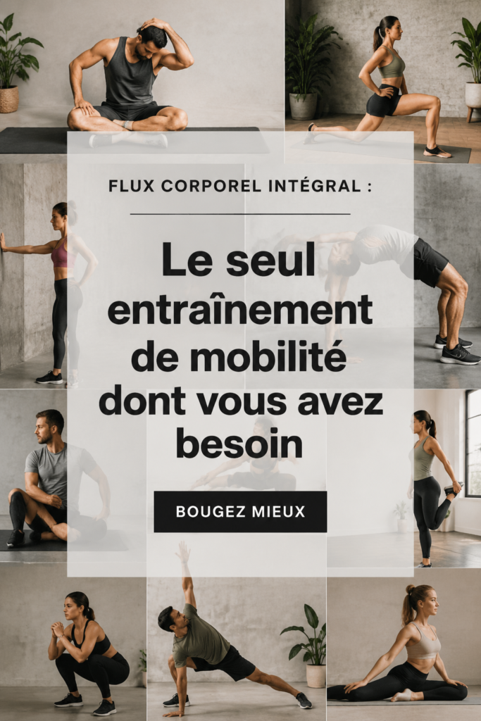 Femme pratiquant des exercices de mobilité en pleine nature, mettant en avant le bien-être et la vitalité.
