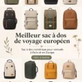 Femme utilisant un sac à dos pratique lors d'un voyage en Europe