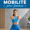 Femme pratiquant des exercices de mobilité dans un parc urbain