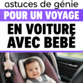 Une mère et son bébé occupant un véhicule pour un road trip