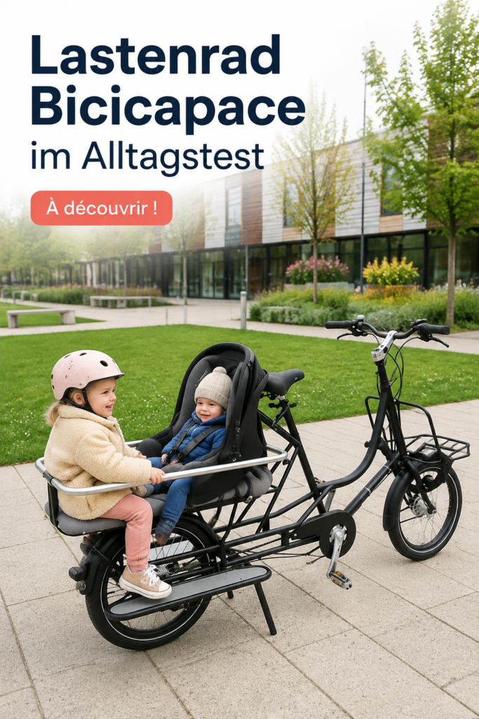 Bicicapace, un vélo cargo pratique pour la vie urbaine.