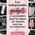 Gadgets auto modernes sur une table, prêts à être utilisés dans une voiture.