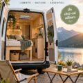Un van aménagé avec un design simple et chaleureux, idéal pour la vie nomade.