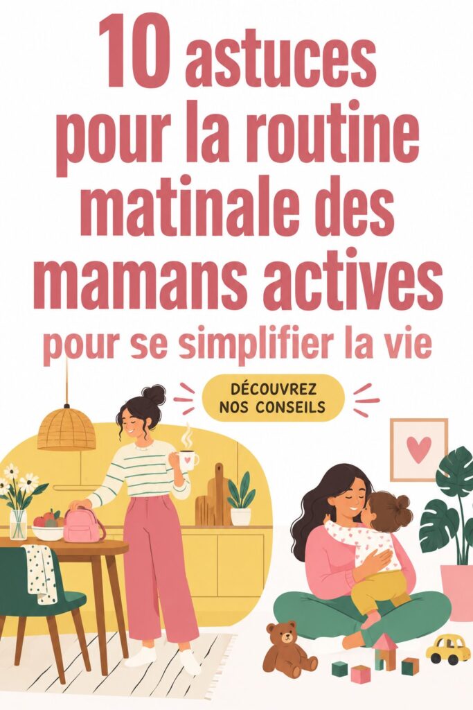 Maman souriante préparant le petit déjeuner pour ses enfants le matin