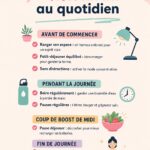 Femme souriante en télétravail avec checklist sur un ordinateur