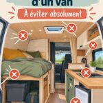 Un van aménagé bien designé pour la vie sur la route
